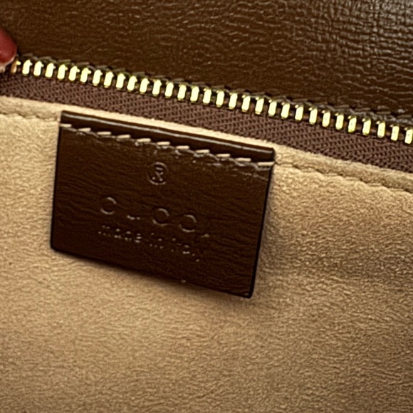 Gucci Brown and Cream Shoulder Bag with Horsebit Detail - Picture 12 of 12